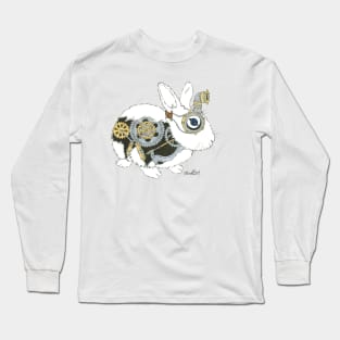 Daily Doodle 33 - Robot - Steampunk Bunny -Elvis Long Sleeve T-Shirt